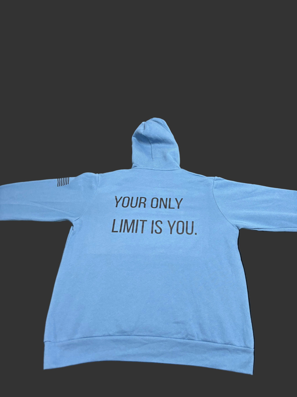 Your Only Limit Is You Hoodie Steel Blue